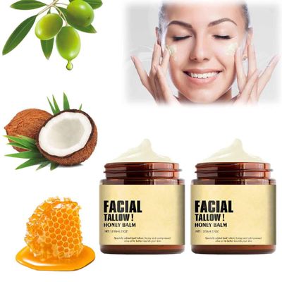 Whipped Beef Tallow & Honey Moisturizing Balm for Face and Body, 120 g/4.23 oz, 2-Pack