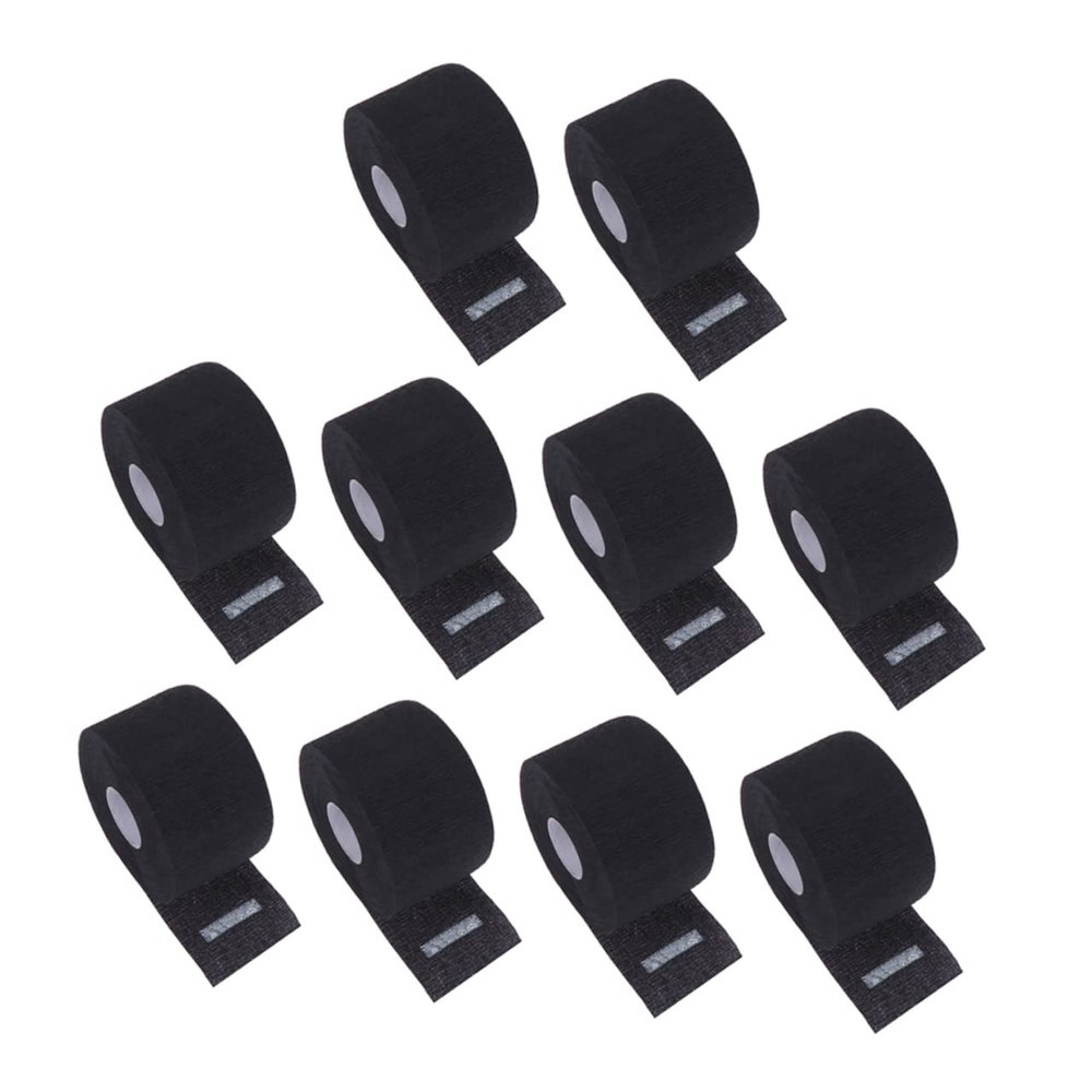 Disposable Neck Strips, 10 Pieces, Black Paper
