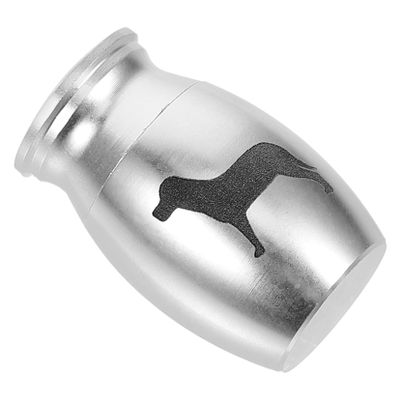 ORFOFE Miniature Pet Urn for Dog and Cat Ashes, Portable Silver Cremation Urn with Secure Lid, Memorial Keepsake for Deceased Pets