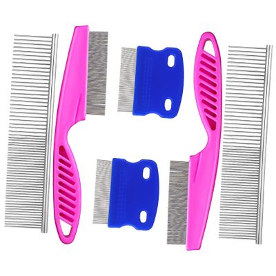 ORFOFE 6-Piece Pet Grooming Comb Set