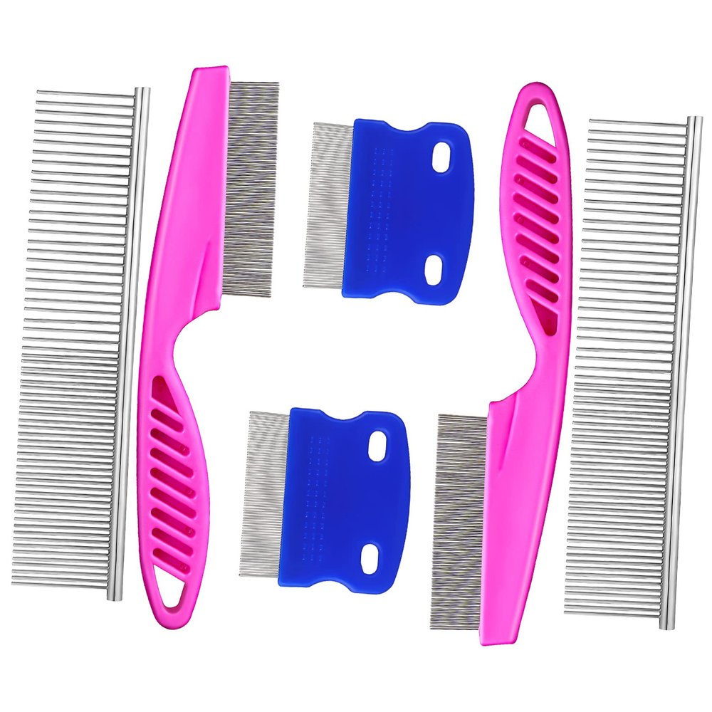 ORFOFE 6-Piece Pet Grooming Comb Set