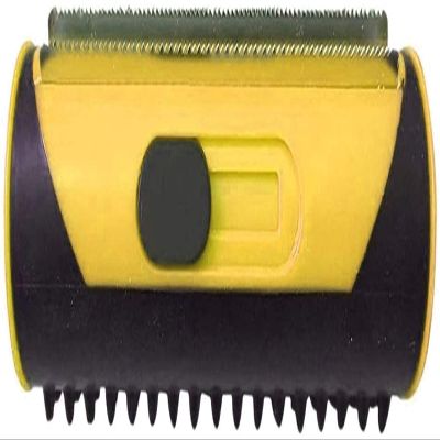 3-in-1 Pet Hair Removal Tool and Grooming Brush, Yellow