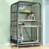 Cat Cage on Wheels with Multiple Doors and Pull-Out Design view 1