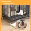 Cat Cage on Wheels with Multiple Doors and Pull-Out Design view 2