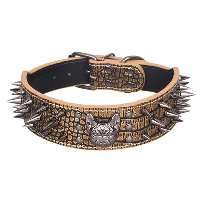 FUNAT Anti-Bite Studded Dog Collar