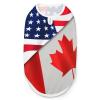 Versatile Pet Vests for Dogs and Cats, USA and Canadian Flag Design, Size S view 1