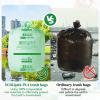 ECOLipak Compostable Trash Bags, 100 L, Biodegradable, Heavy-Duty, Outdoor Use, BPI ASTM D6400 and OK Compost Home Certified, 50 Count (2 Rolls) view 4