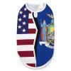 Versatile USA Flag and New York Dog Vest, Full Print, XXL view 1