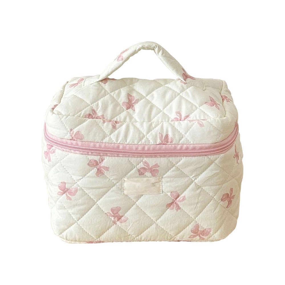 Makeup Bag, Women's Cosmetic Bag, Cute Small Floral Makeup Bag, Large Toiletry Bag, Travel Cosmetic Bag, Wash Bag (Large)