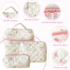 Makeup Bag, Women's Cosmetic Bag, Cute Small Floral Makeup Bag, Large Toiletry Bag, Travel Cosmetic Bag, Wash Bag (Large) view 3