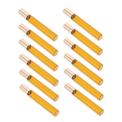 HONMEET 12-Pack 5 ml Glass Roller Bottles, Refillable Containers