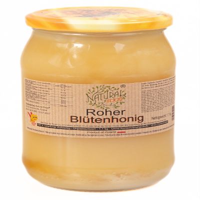 Natural Food Raw Wildflower Honey Direct from the Beekeeper, Unfiltered, Unextracted, Unheated, No Additives, 5.5 kg, 5 x 1.1 kg