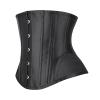 GMDNS Women's Satin Underbust Corset with 24 Steel Bones, XXS-3XL, Black view 4