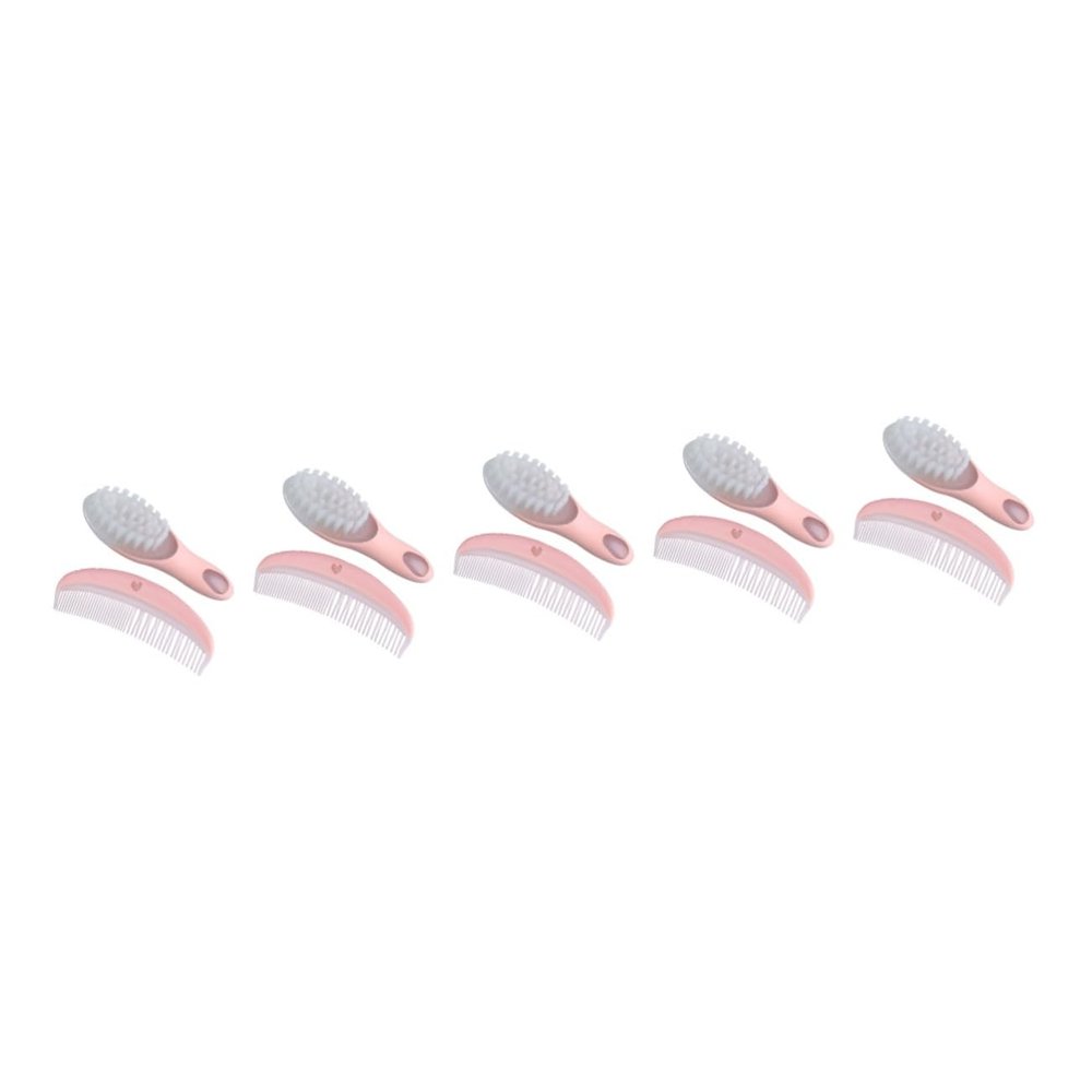 Hoement 5-Piece Massage Brush and Comb Set for Newborns