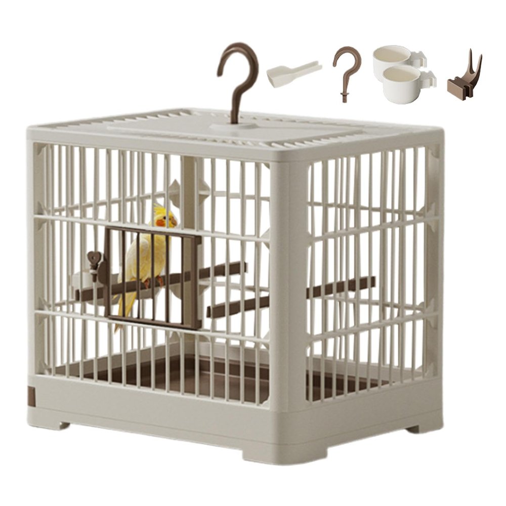Portable Bird Cage for Budgies and Small Birds