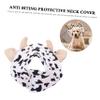 COLLBATH Pet Cone Collar with Anti-Bite Protection, White, Cow Shape view 2