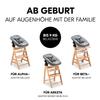hauck Baby Bouncer & Highchair Attachment, Highchair Bouncer Dark Grey Melange view 3