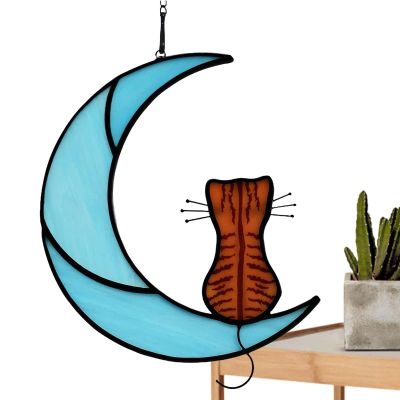 Cat Memorial Ornament - Moon