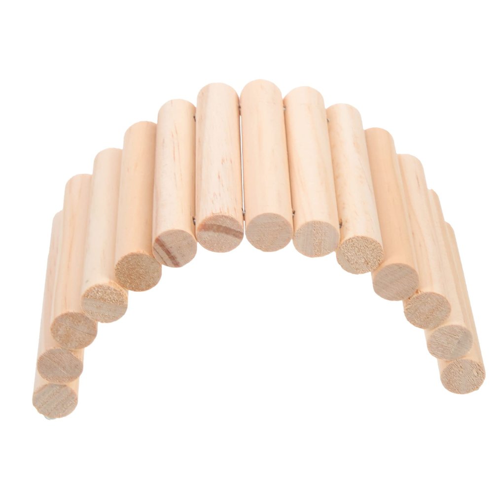 SEWOART Wooden Ladder for Hamsters and Small Pets