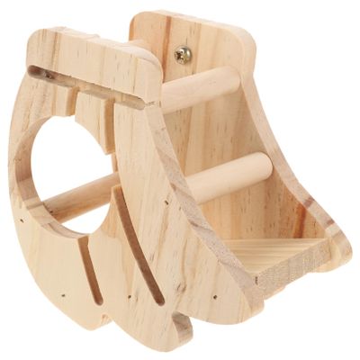 CORHAD Guinea Pig Food Dispenser - Fruit Shape Wooden Holder