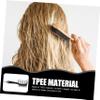 Z-Shaped Wide-Tooth TPE Comb for Hair Styling, Black view 3