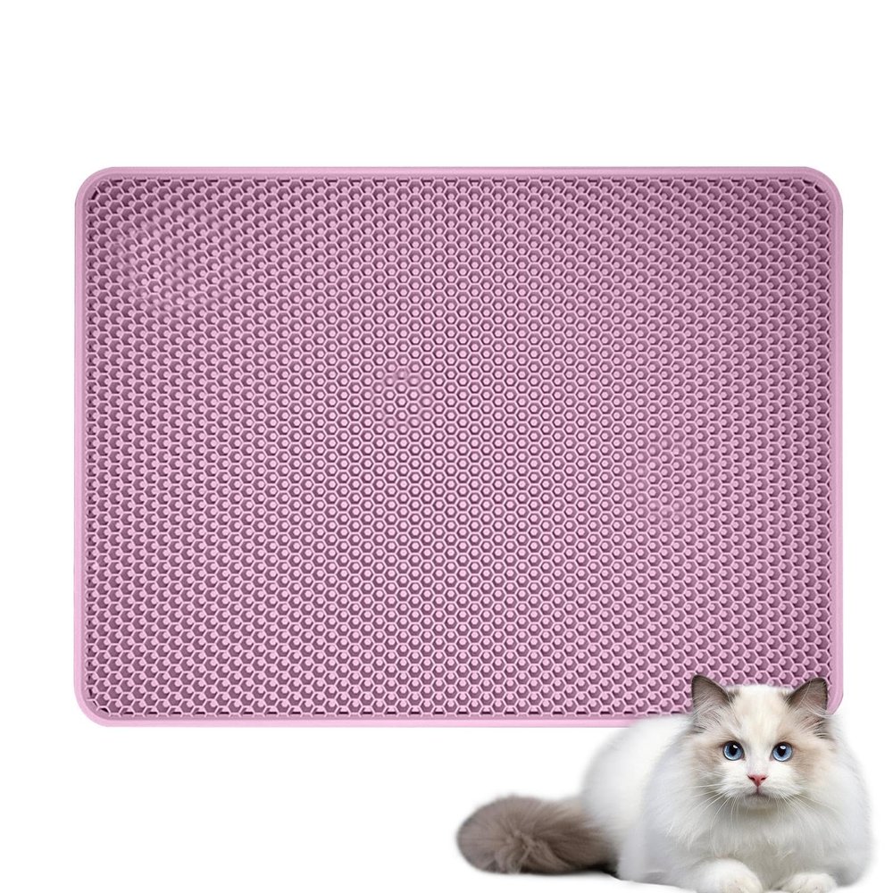 Cat Litter Mat, Double-Layer Litter-Trapping Design