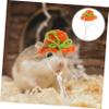 Parliky Hamster Hat for Small Pets, Hand-Knitted with Adjustable Strap, Party Costume Accessory for Hamsters, Guinea Pigs, and Birds view 2