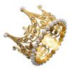 Gold Alloy Cake Crown Decoration for Weddings and Birthdays view 1