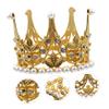 Gold Alloy Cake Crown Decoration for Weddings and Birthdays view 3