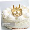 Gold Alloy Cake Crown Decoration for Weddings and Birthdays view 4