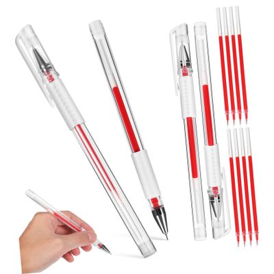 Mikinona Eyebrow Mapping Pens, 4-Piece Plastic Set with Refills