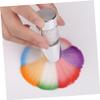 Silver Flower-Shaped Metal and Fiber Nail Art Dust Brush view 2