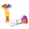 Silver Flower-Shaped Metal and Fiber Nail Art Dust Brush view 4