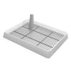 Indoor Dog Toilet with Double Layer and Grid, White view 1