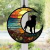 Acrylic Moon Dog Memorial Ornament view 2