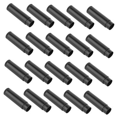 Baluue 50-Piece Empty Plastic Lip Balm Tubes with Lids, Black Lip Gloss Containers for Cosmetics and DIY Projects