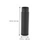 Baluue 50-Piece Empty Plastic Lip Balm Tubes with Lids, Black Lip Gloss Containers for Cosmetics and DIY Projects view 2