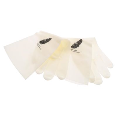 Anneome White Latex Dishwashing Gloves, Breathable, Short Style for Kitchen and Gardening