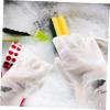 Anneome White Latex Dishwashing Gloves, Breathable, Short Style for Kitchen and Gardening view 4