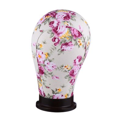 WOONEKY Canvas Wig-Making Display Mannequin Head for Hair Styling, Wigs, and Salon Use, Sturdy and Durable for Home and Travel