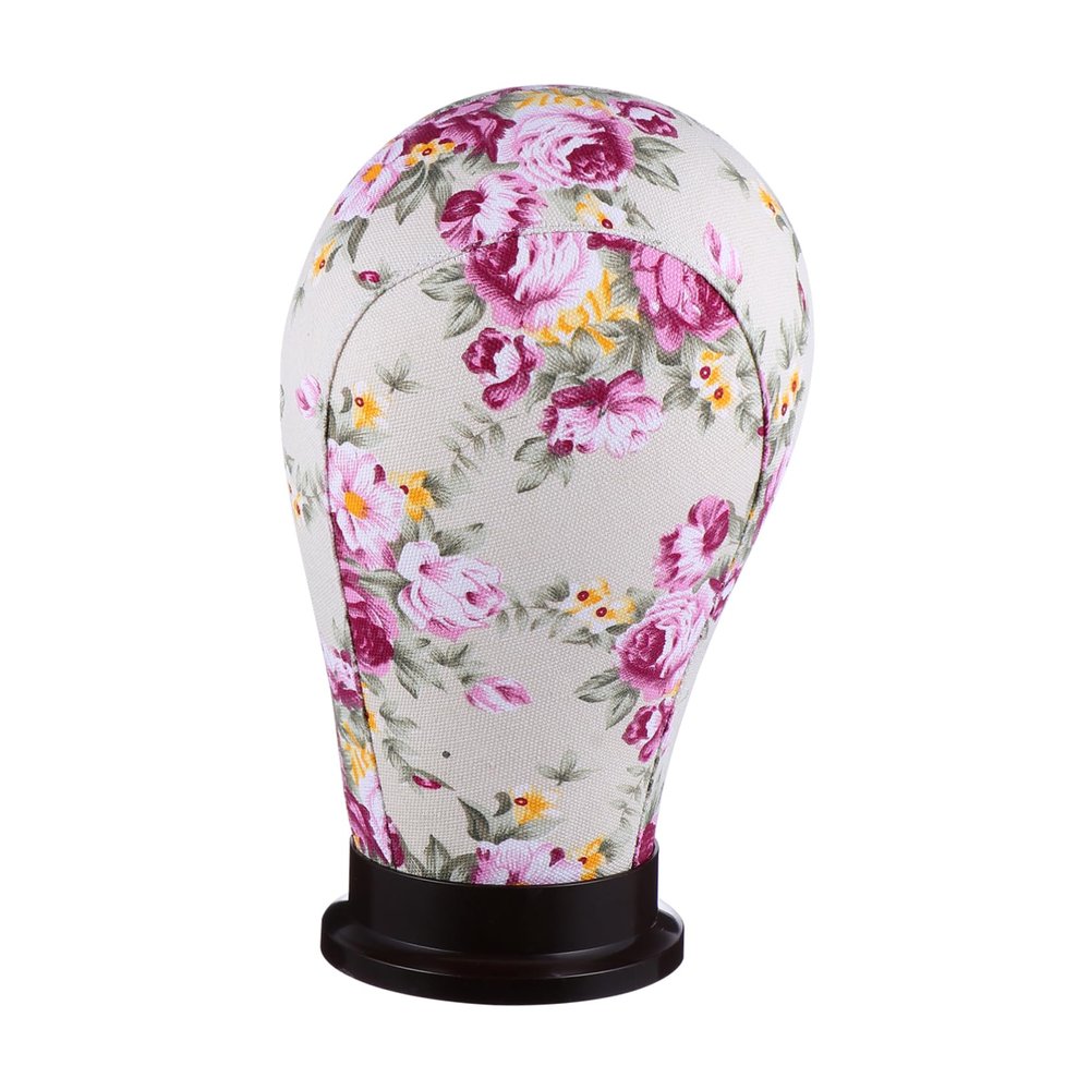 WOONEKY Canvas Wig-Making Display Mannequin Head for Hair Styling, Wigs, and Salon Use, Sturdy and Durable for Home and Travel