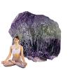 Raw Rainbow Fluorite Crystals view 1