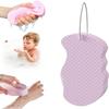 Super Soft Exfoliating Bath Sponge, Reusable Body Scrubber for Adults and Children, Pink view 1