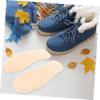 Anneome Warm Children's Insoles, Faux Sheepskin and EVA, Yellow and White, Non-Slip Pressure-Reducing Insoles for Kids and Babies view 3