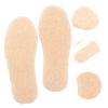 Anneome Warm Children's Insoles, Faux Sheepskin and EVA, Yellow and White, Non-Slip Pressure-Reducing Insoles for Kids and Babies view 4