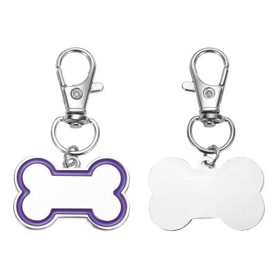 QUARKZMAN 2 Set Pet ID Tags Bone Shape