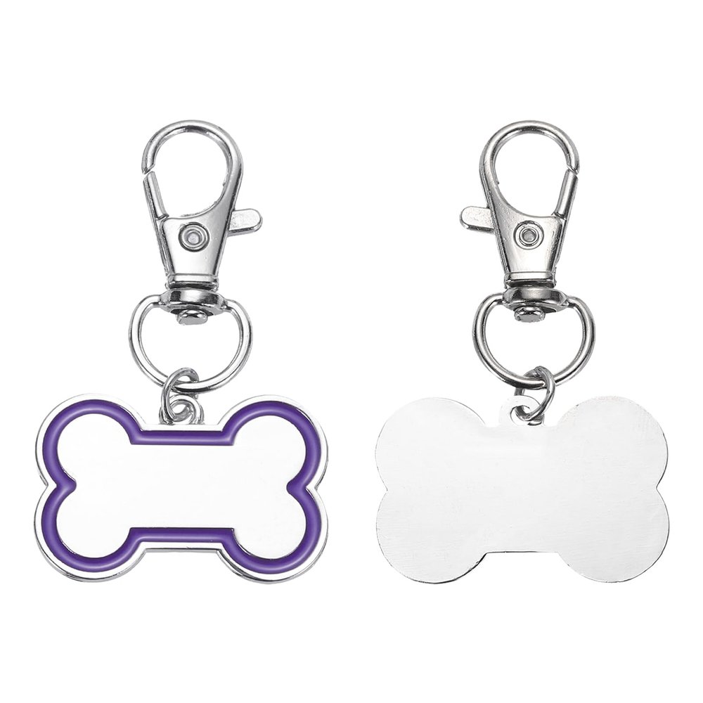 QUARKZMAN 2 Set Pet ID Tags Bone Shape