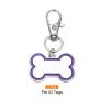 QUARKZMAN 2 Set Pet ID Tags Bone Shape view 4