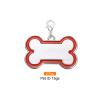 QUARKZMAN 2 Set Pet ID Tags Bone Shape view 4