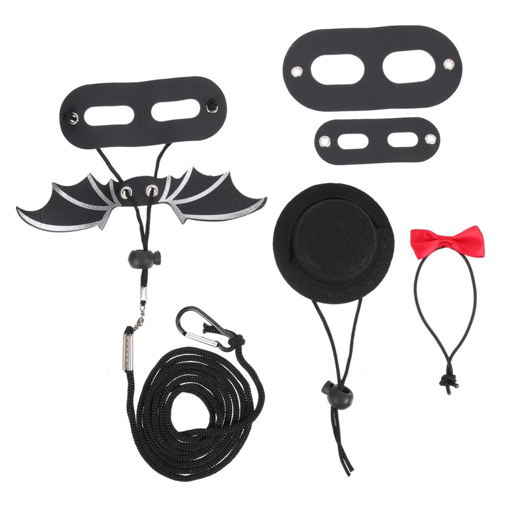 BESPORTBLE Elegant Lizard Birthday Hat Set with Adjustable Reptile Leash for Outdoor Use